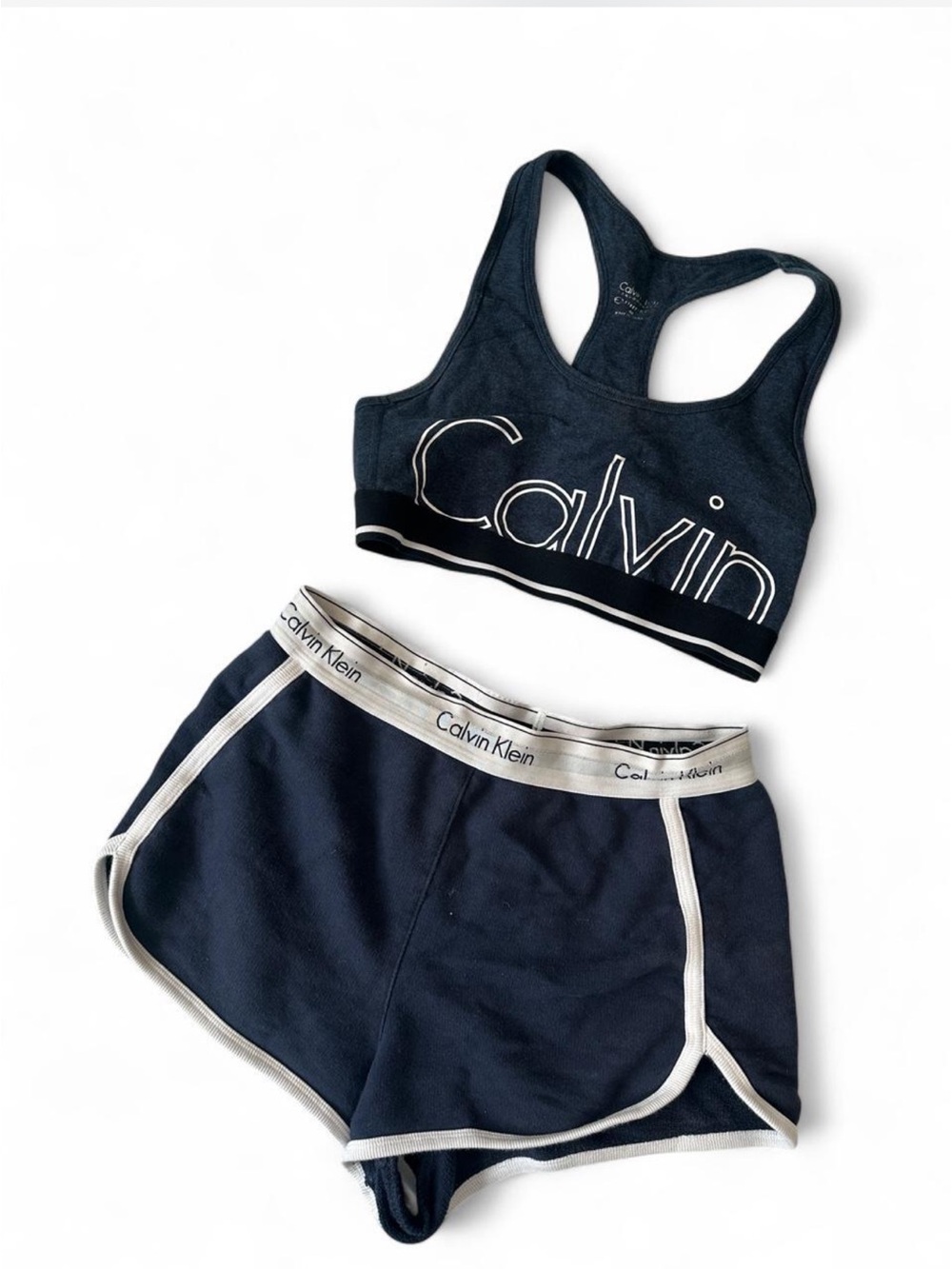 Women’s two piece navy blue Calvin Klein lounge wear set